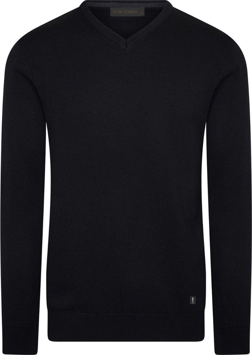 Pullover Black  V-hals  Dom Tower