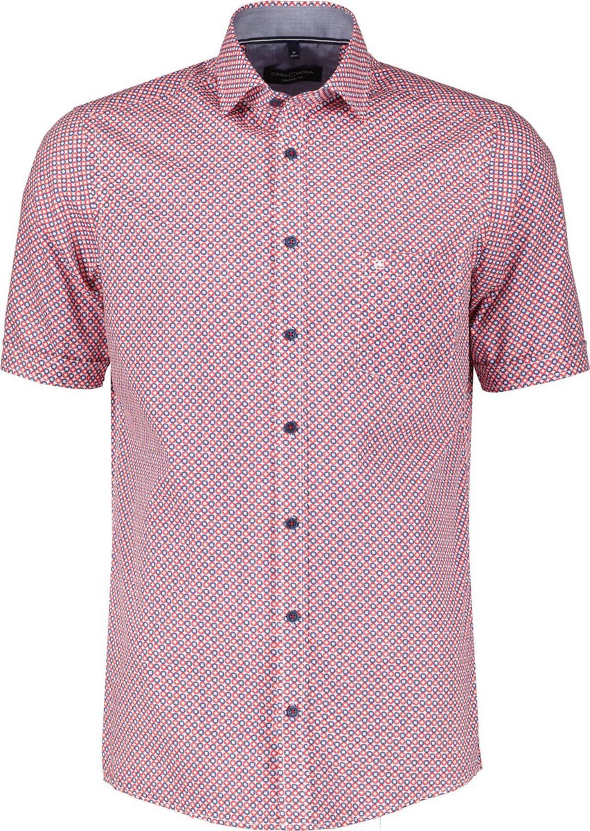 Casa Moda Overhemd - Regular Fit - Rood - 5XL Grote Maten