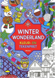 Winter Wonderland kleur -en tekenpret