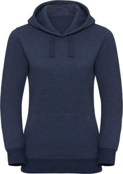 Russell Dames Authentieke Melange Hoodie (Indigo Melange)