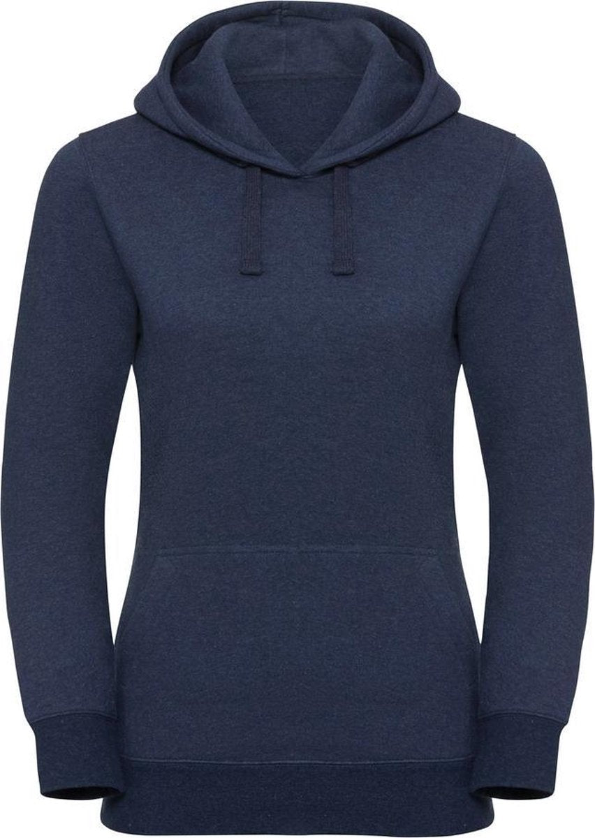 Russell Dames Authentieke Melange Hoodie (Indigo Melange)