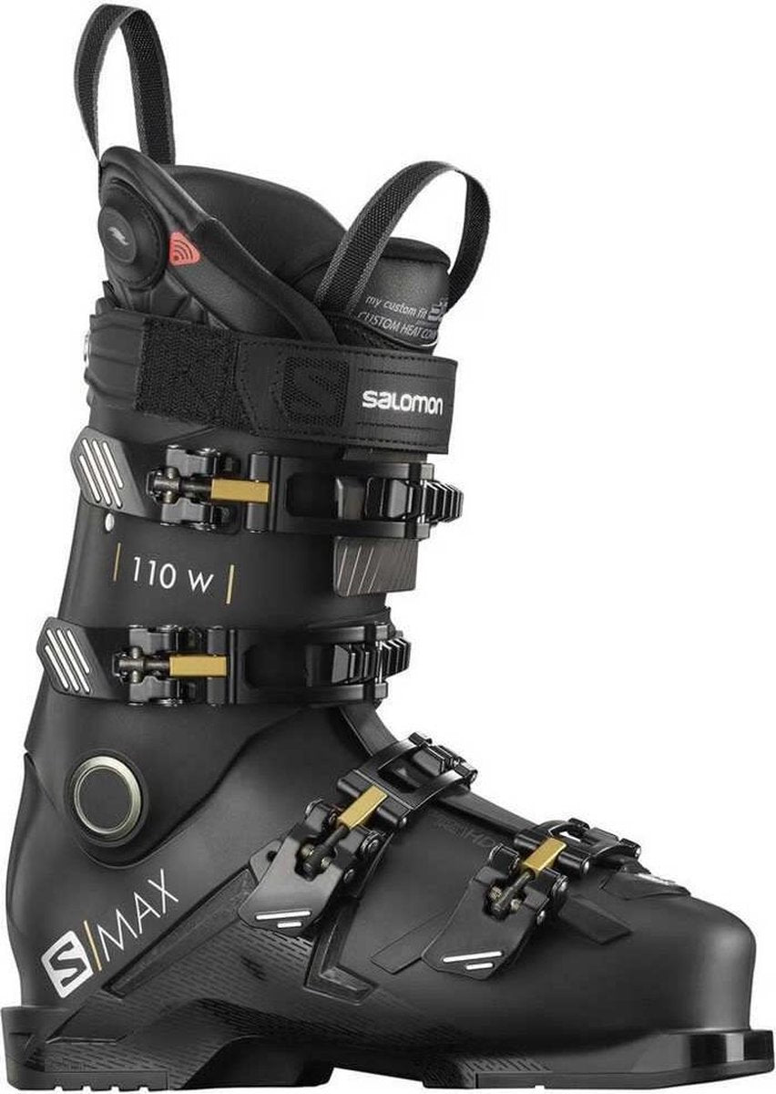 Salomon Skischoenen Dames S/MAX 110 Custom Heat Zwart/Gold Gl Zwart 27/27
