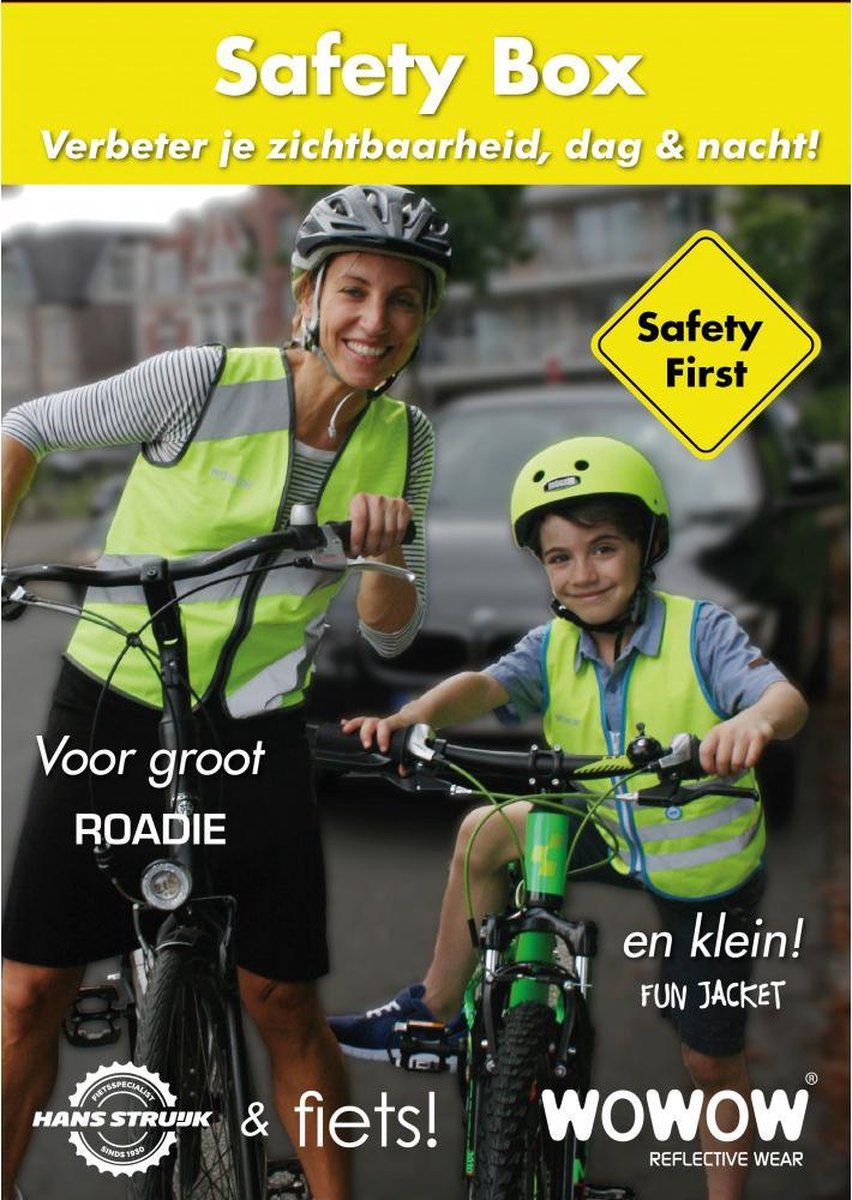 Wowow Safety Box Fietsveiligheid - Fun Jacket S Kinderen
