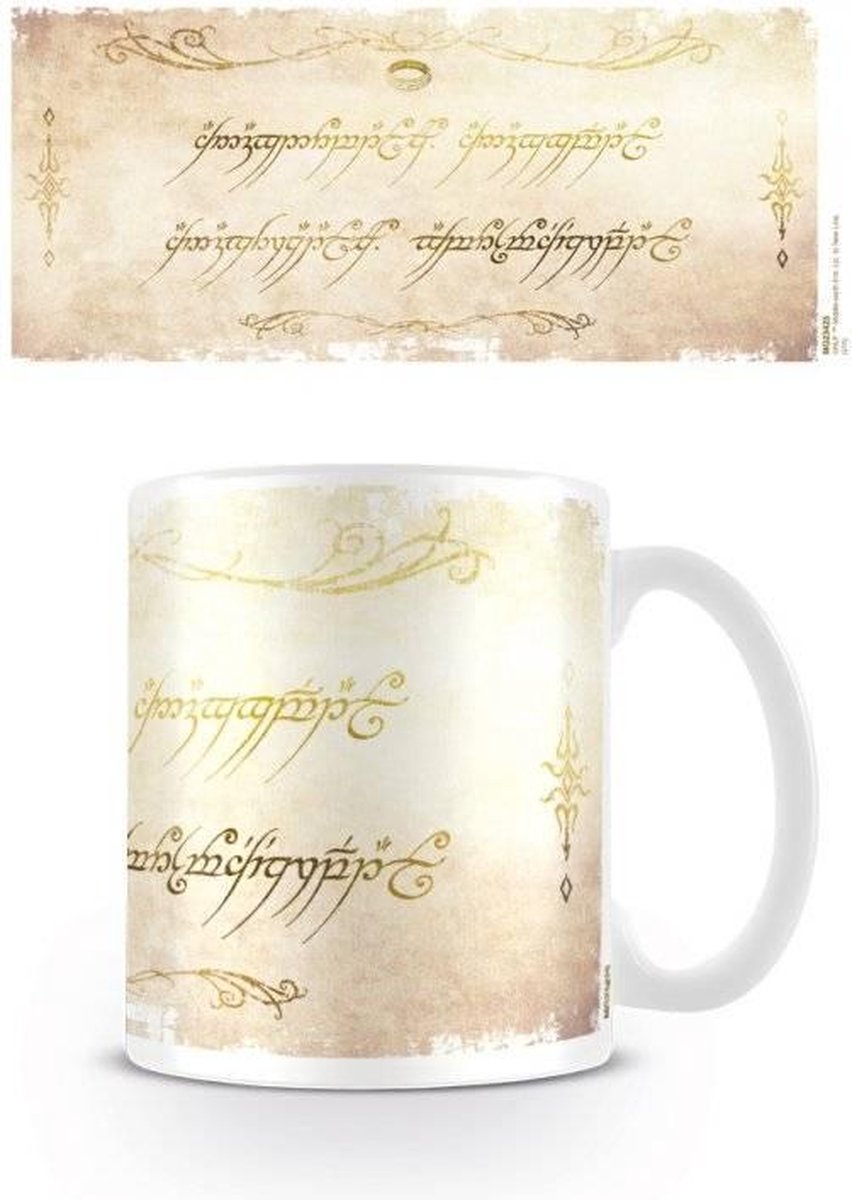 The Lord of the Rings Ring Inscriptie Mok