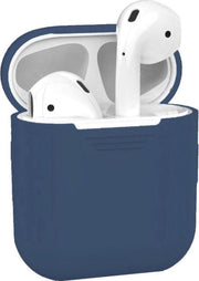 Gadgetpoint | Airpods Hoesje Siliconen Case  - Airpod hoesje geschikt voor Apple AirPods 1 en Airpods 2 | Blauw