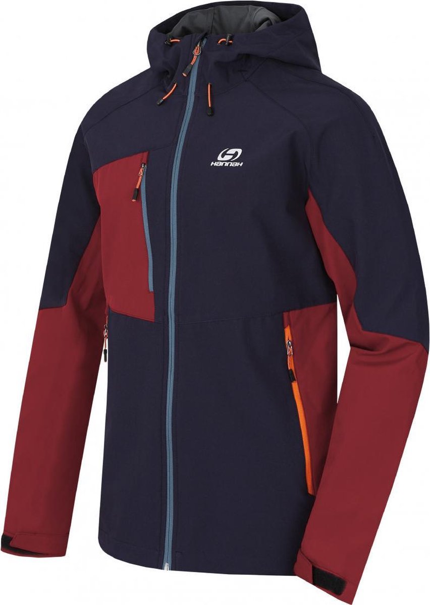 Hannah Softshell Jas Selby Heren Synthetisch Rood/blauw Mt Xxl