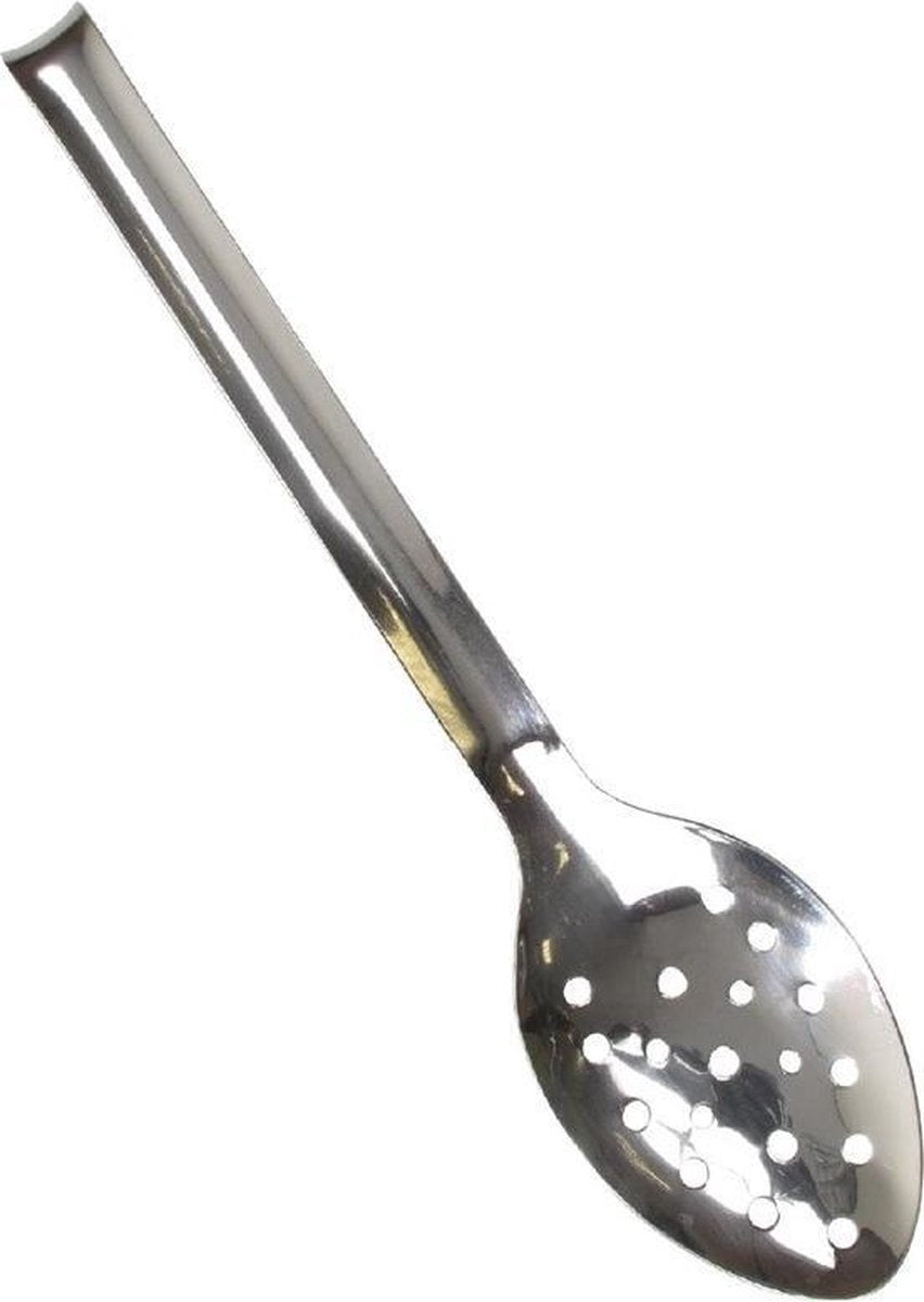 Vogue geperforeerde RVS serveerlepel 30.5cm
