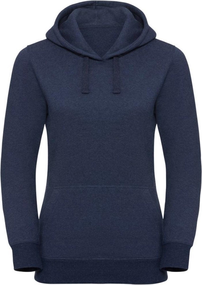 Russell Dames Authentieke Melange Hoodie (Indigo Melange)