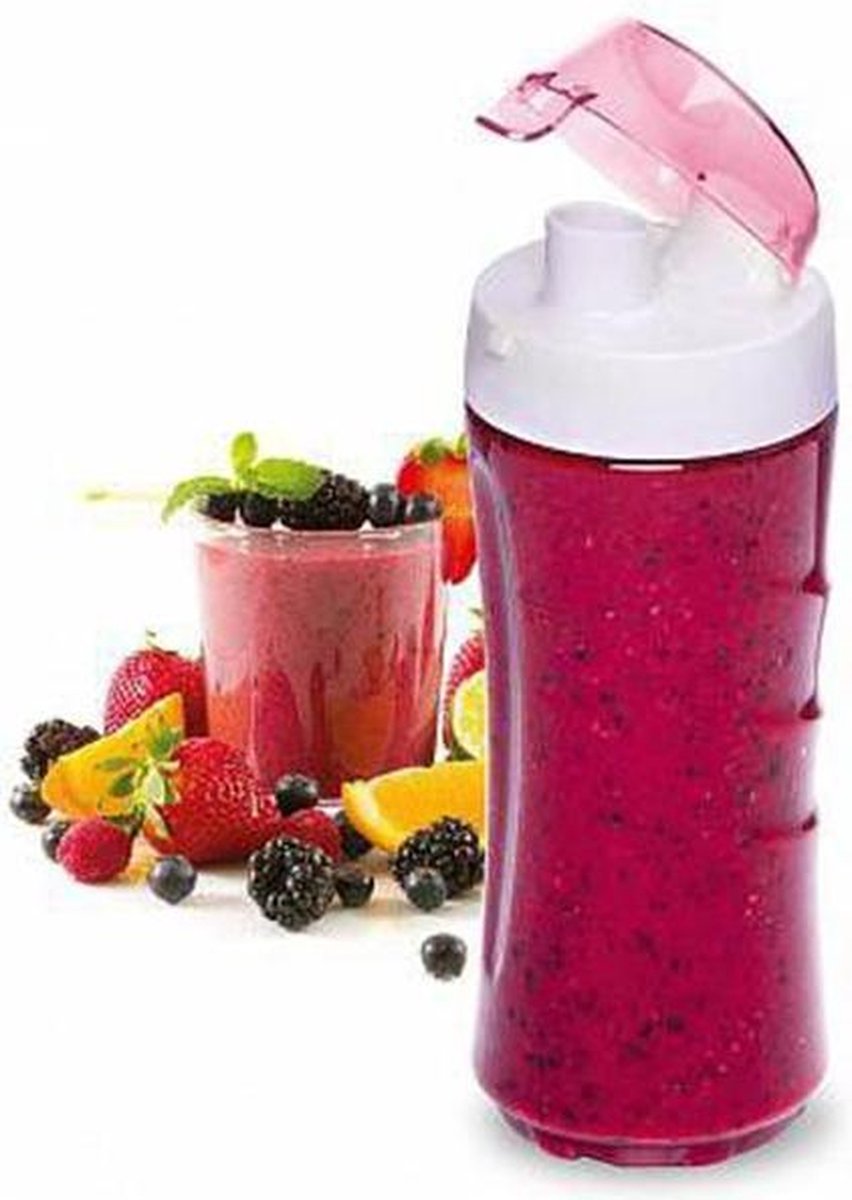 Trebs 99284 - Smoothie to go - Drinkbeker - Roze