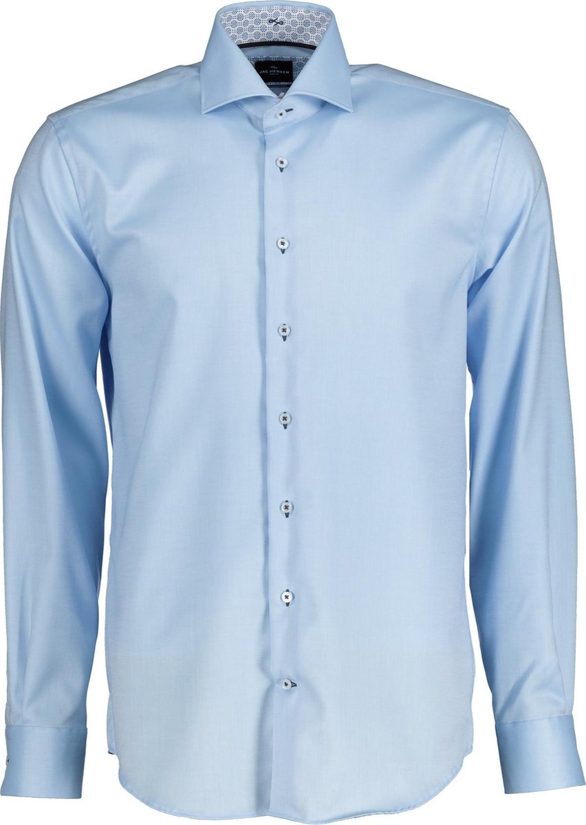 Jac Hensen Overhemd - Modern Fit - Blauw - 48