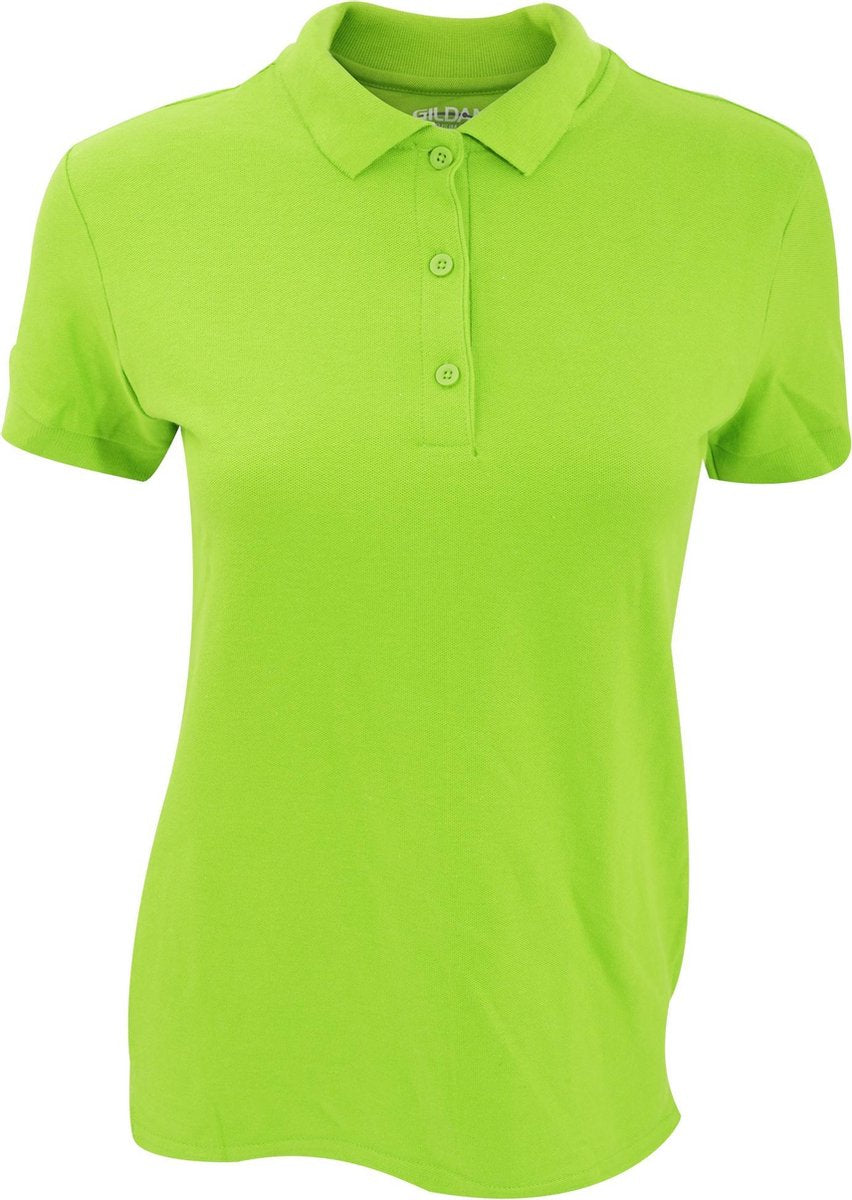 Gildan Dames Premium Katoen Sport Dubbele Pique Polo Shirt (Kiwi)