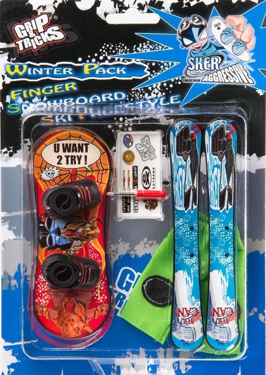 Grip and Tricks winter pack orange Fingerboards