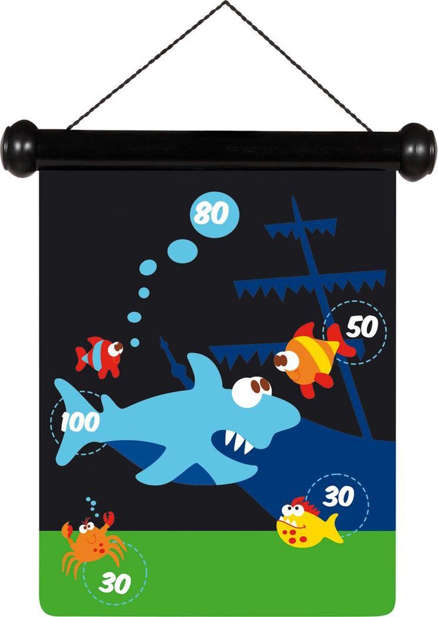 Scratch Spel - Darts small Zeeleven magnetisch - 24x30 cm - 2-zijdig bedrukt