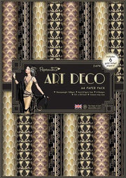 Docrafts: Art Deco A4 Foiled Paper Pack