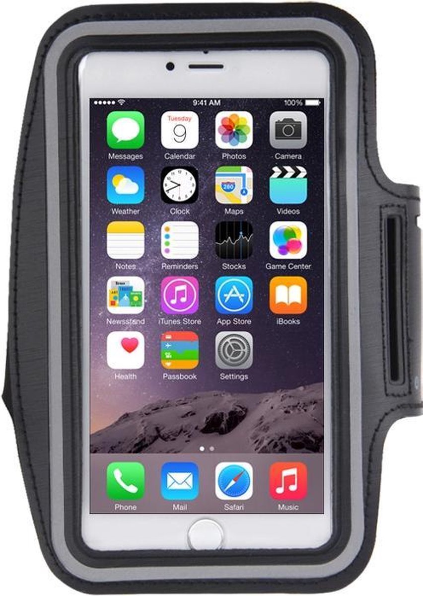 Mobigear Sportarmband Zwart iPhone 8 Plus / 7 Plus / 6(s) Plus