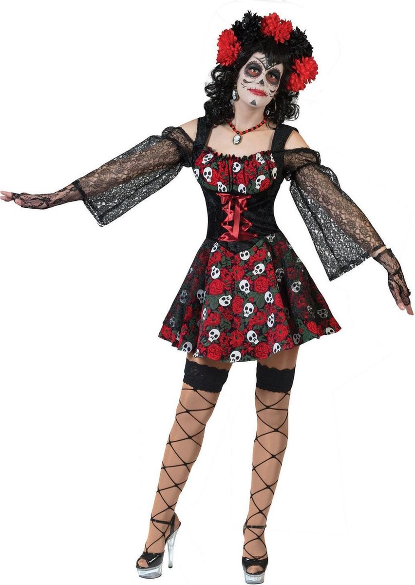 Dia de los Muertos piraat kostuum voor vrouwen  - Verkleedkleding - Small