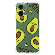 Motorola Moto G35 Stevig | Bumper Hoesje | Avocado Singing