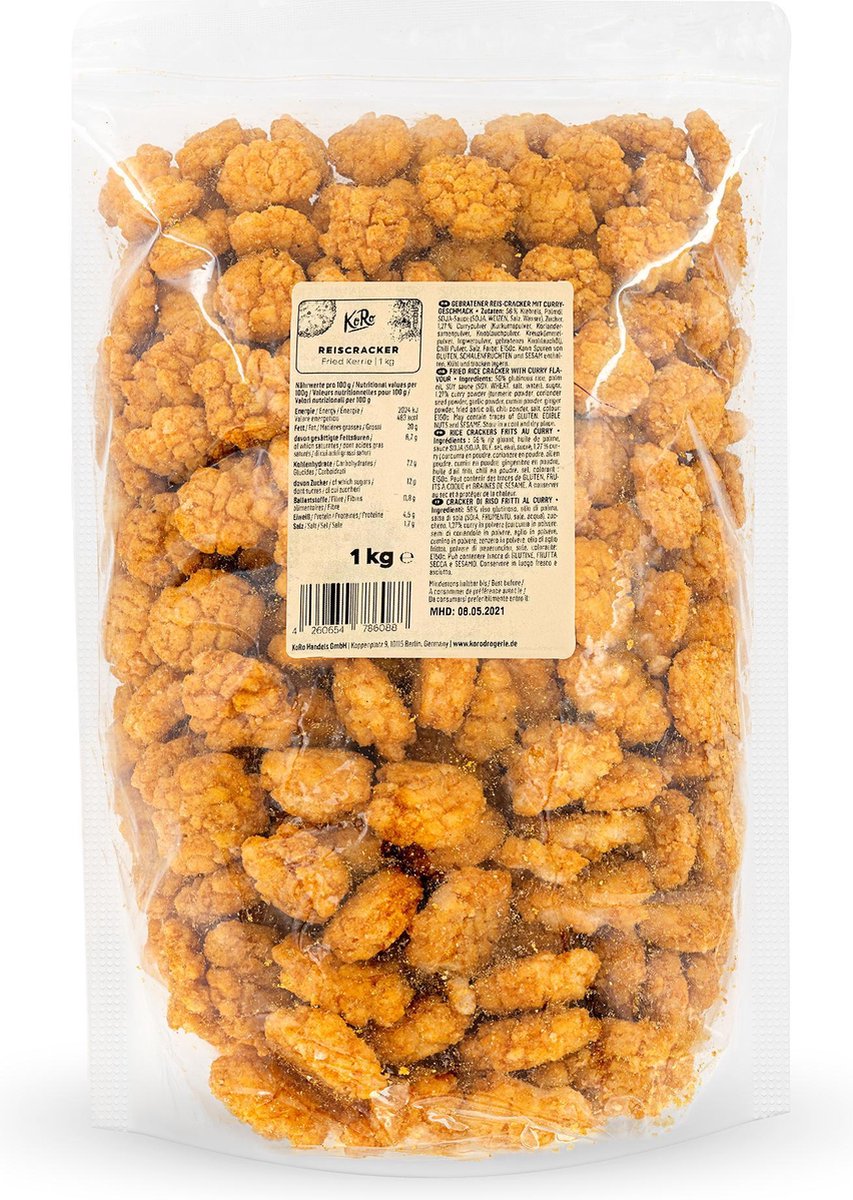 KoRo | Rijstcracker Gebakken Curry 1 kg