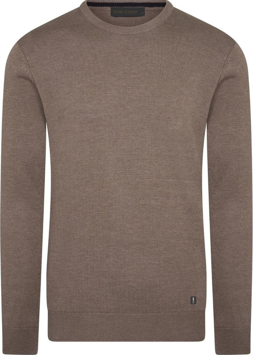 Pullover Taupe  Ronde Hals  Dom Tower