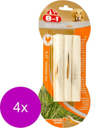 8in1 Delights Sticks - Hondensnacks - 4 x Kip 3 x 25 g - 3 stuks