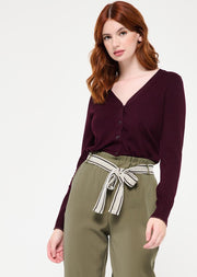 Cardigan - Bordeaux