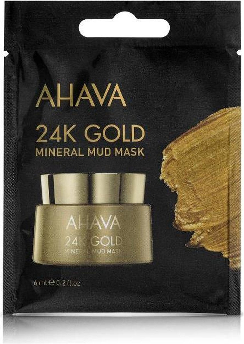 Ahava mineral mud 24 K gold mask -  single use  - hydraterend