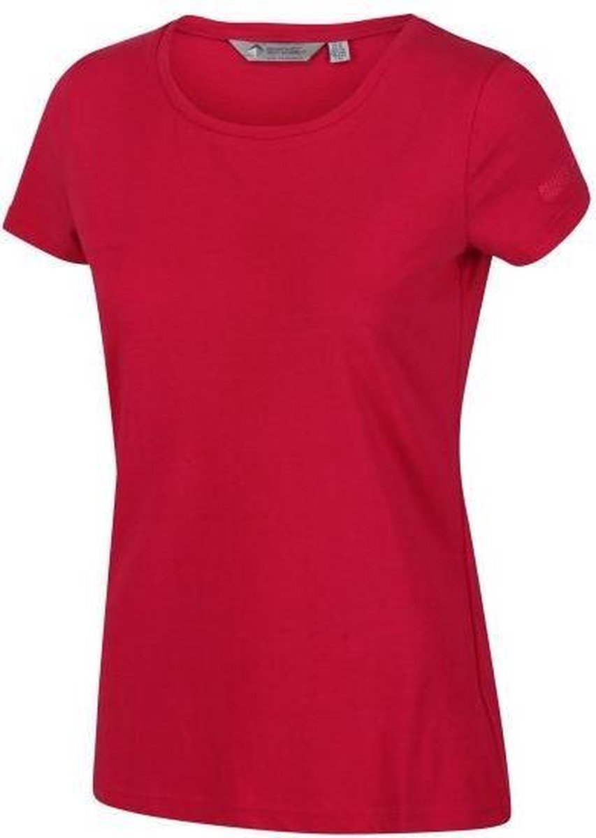 Regatta T-shirt Carlie Dames Katoen Donker Cerise Maat M