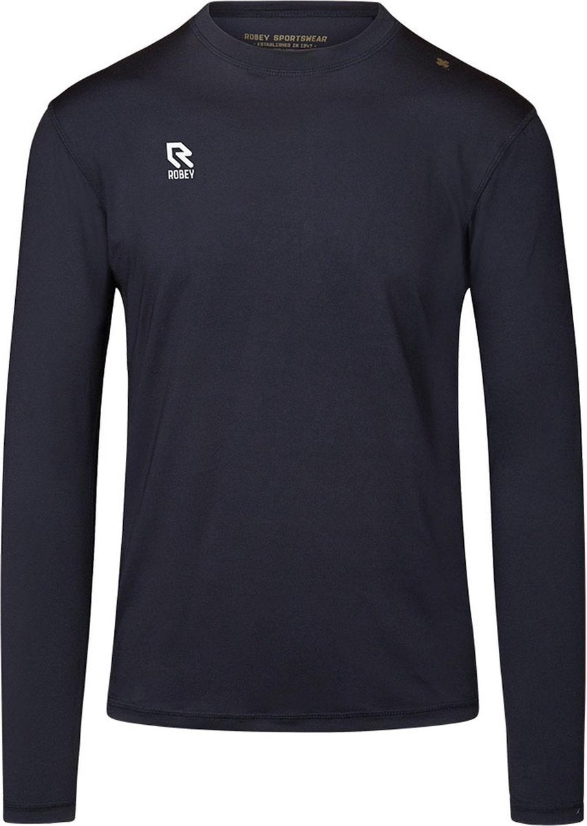 Robey Robey Longsleeve Thermoshirt - Maat 140  - Unisex - zwart