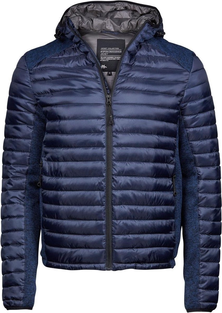Tee Jays Heren Aspen Crossover Jacket (Admiral Navy/Navy Melange)