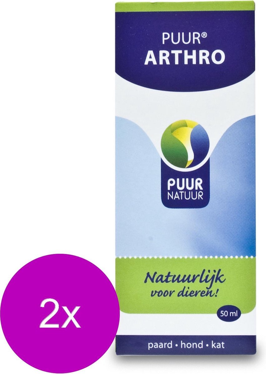 Puur Natuur Arthro - Voedingssupplement - Gewrichten - Spieren - 2 x 50 ml