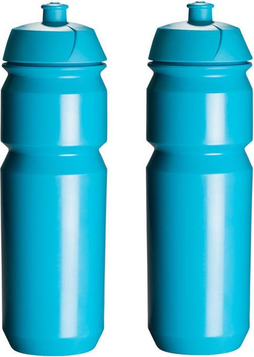 2 x Tacx Shiva Bidon - 750 ml - Lichtblauw - Drinkbus