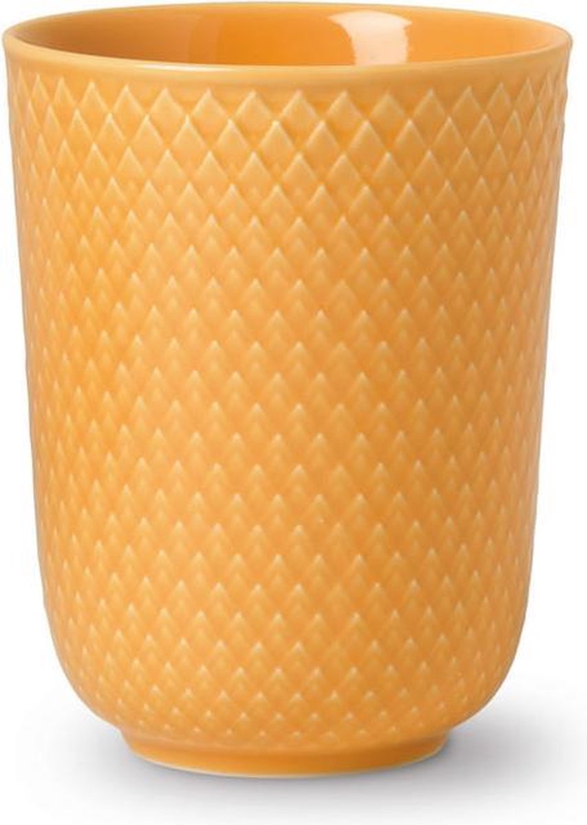 Lyngby Porcelain Rhombe Color beker 33cl sand
