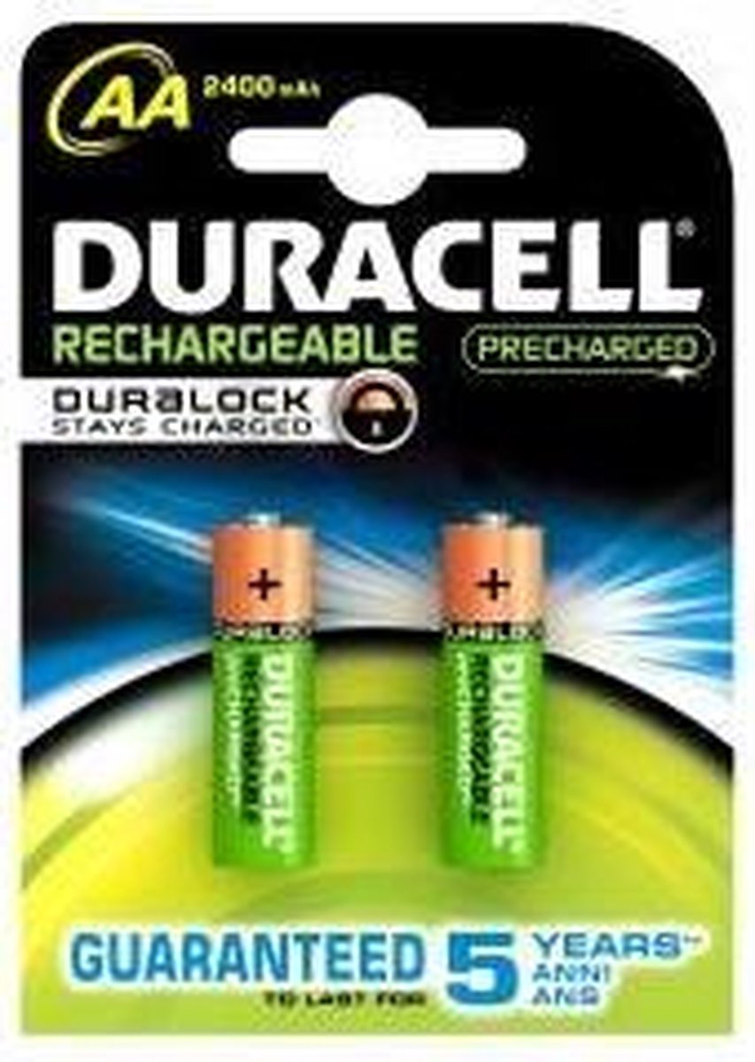 Duracell AA Oplaadbare Batterijen - 2500 mAh - 2 stuks