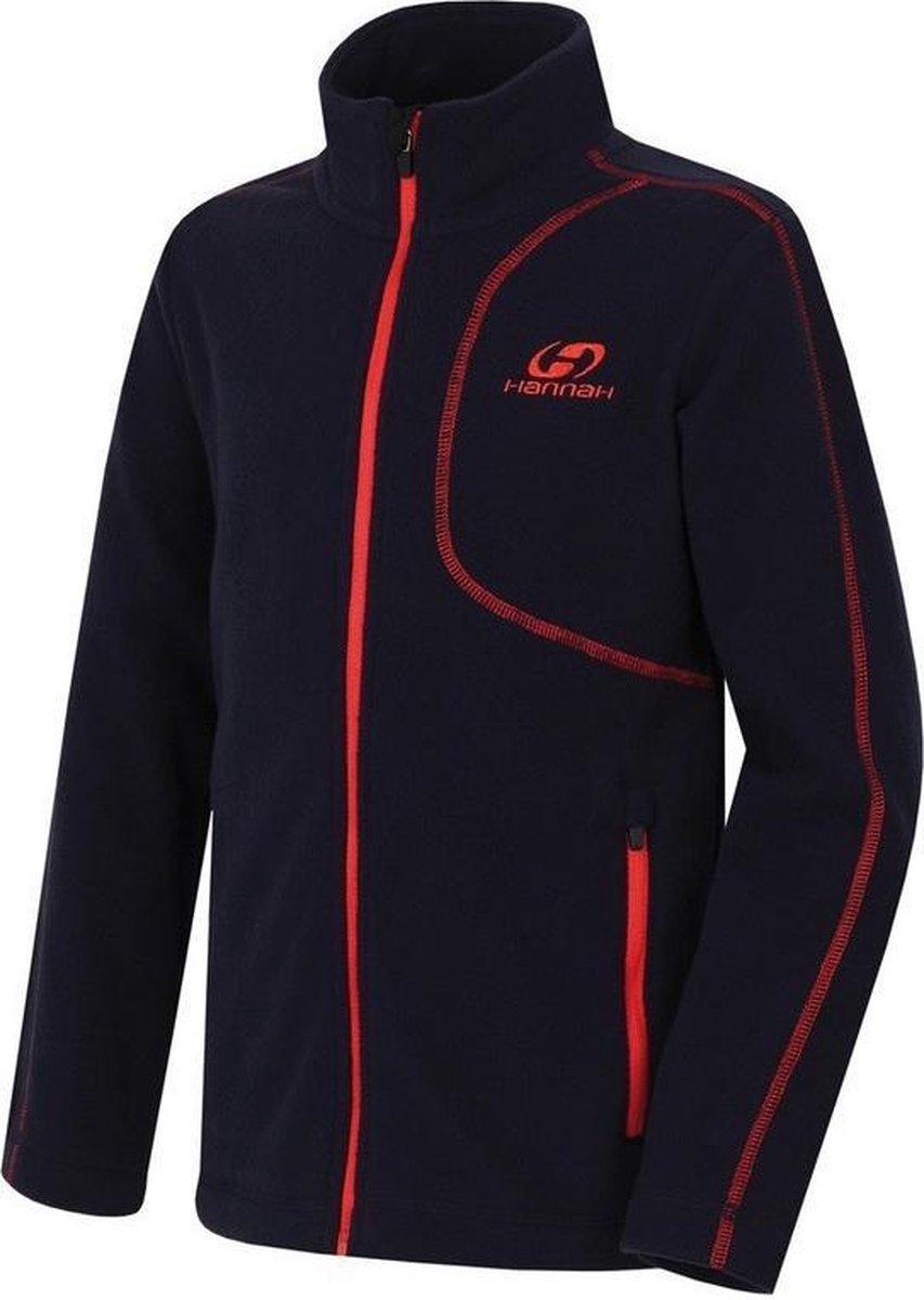 Hannah Vest Hobart Jongens Fleece/polyester Navy/rood Maat 140