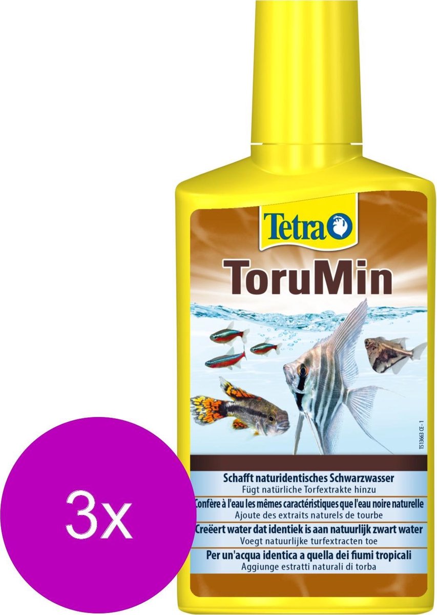 Tetra Aqua Torumin Turfextract - Waterverbeteraars - 3 x 250 ml
