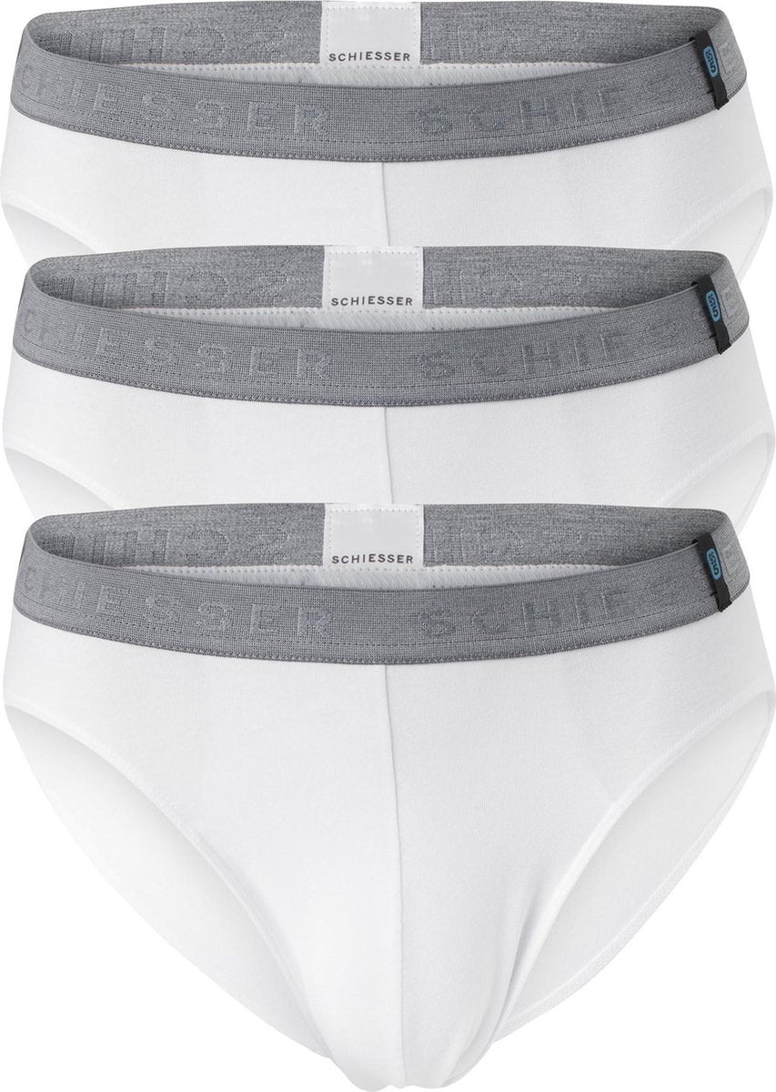 SCHIESSER 95/5 rioslips (3-pack) - wit -  Maat: S