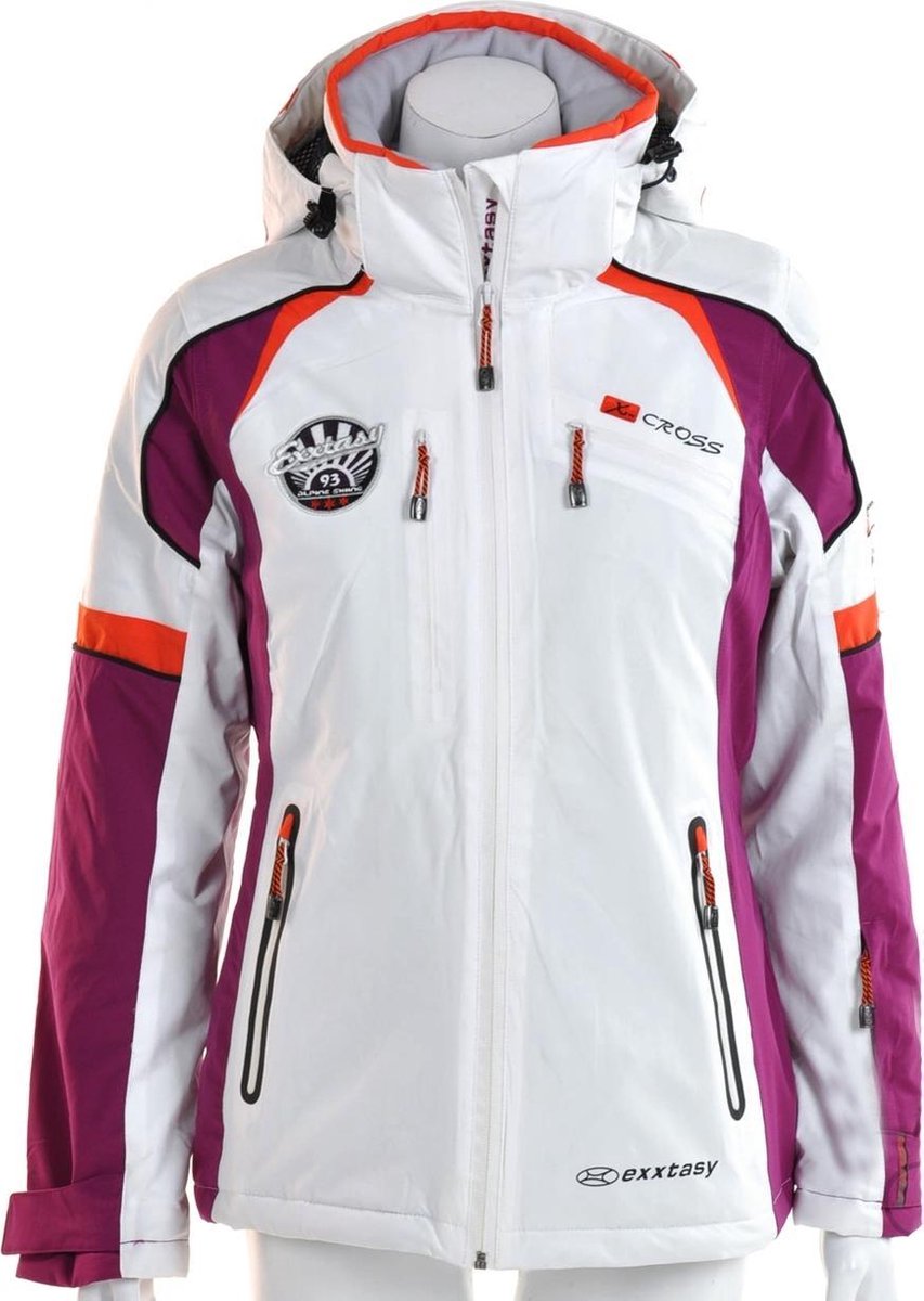 Exxtasy Brookside - Sportjas -  Dames - Maat 34 - Wit;Paars;Orange