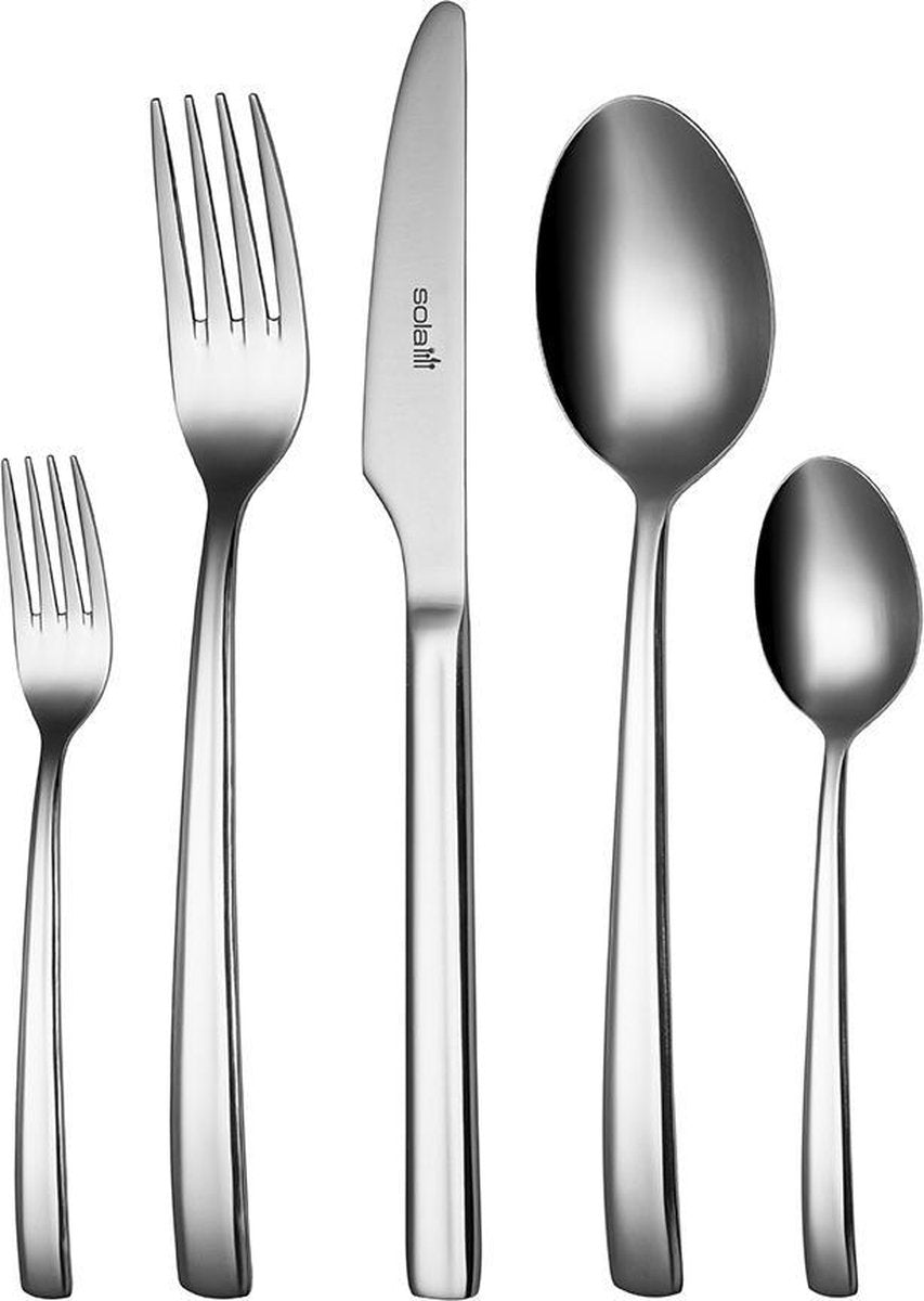 Sola Amstel Bestekset 8 persoons - 70 delig - Zilver Chroomstaal 18/10