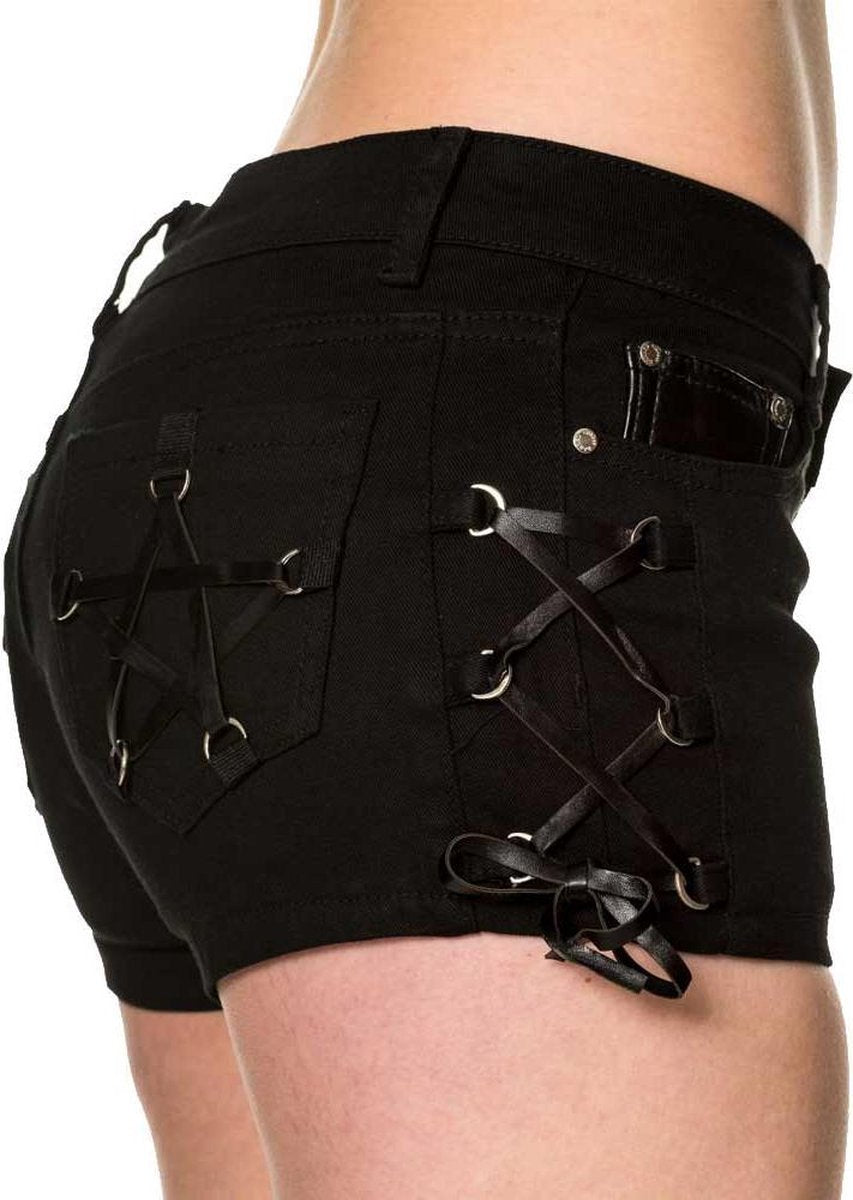 Banned Korte broek -L- Wild imagination Zwart