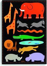 Djeco Gigantische wilde dieren puzzel - 11 stukjes