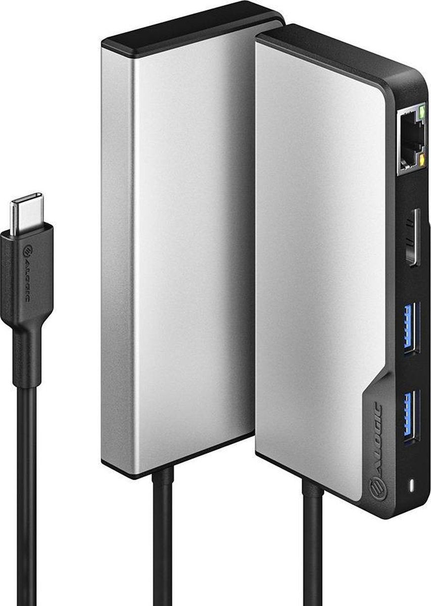 Alogic USB-C Fusion ALPHA 5-in-1 Hub - Space Grey