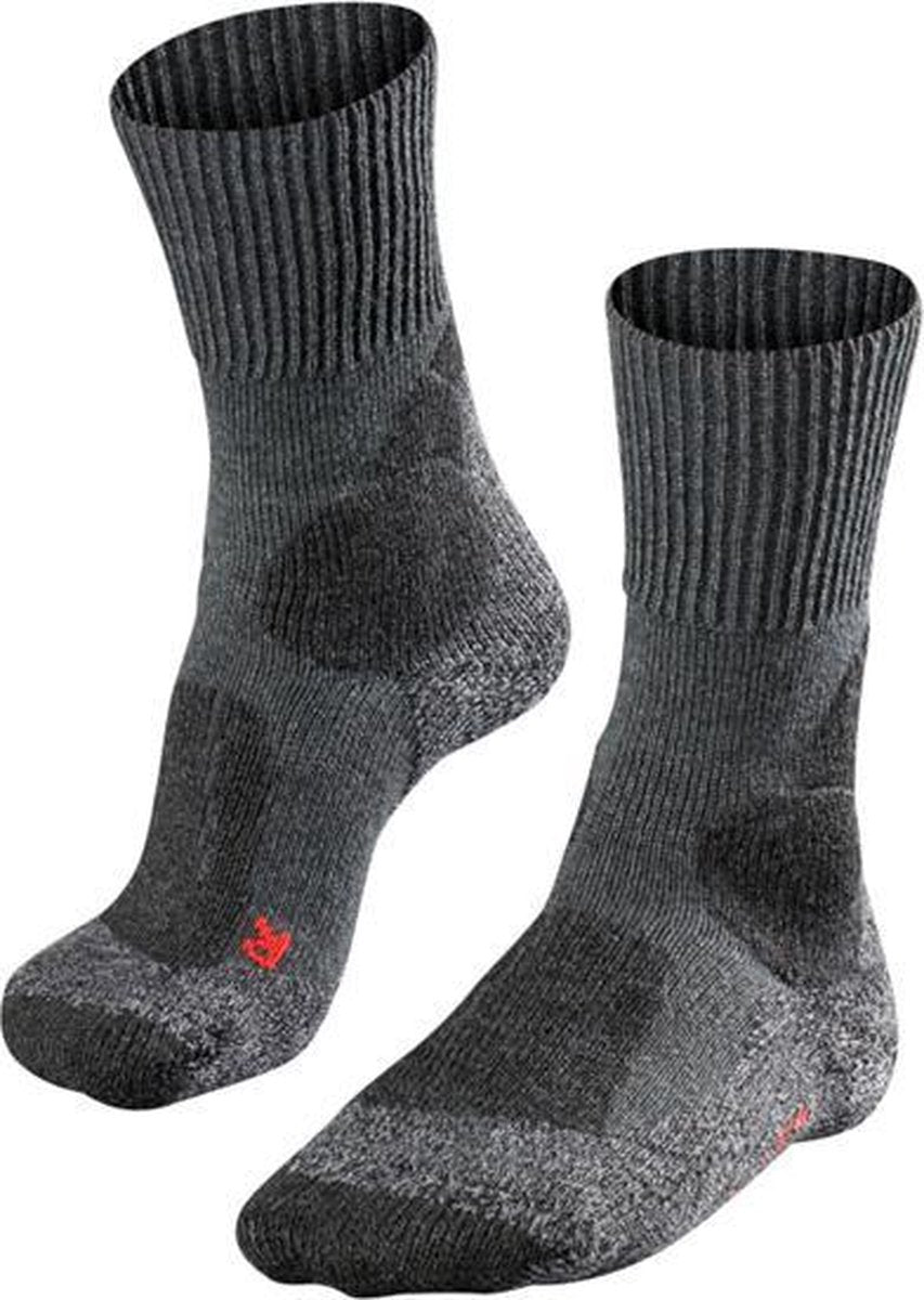 FALKE TK1 Heren Wandelsokken - Asphalt Melange - Maat 42/43