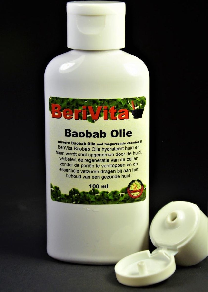 Baobab Olie Puur 100ml - Onbewerkte Baobabolie voor Huid en Haren
