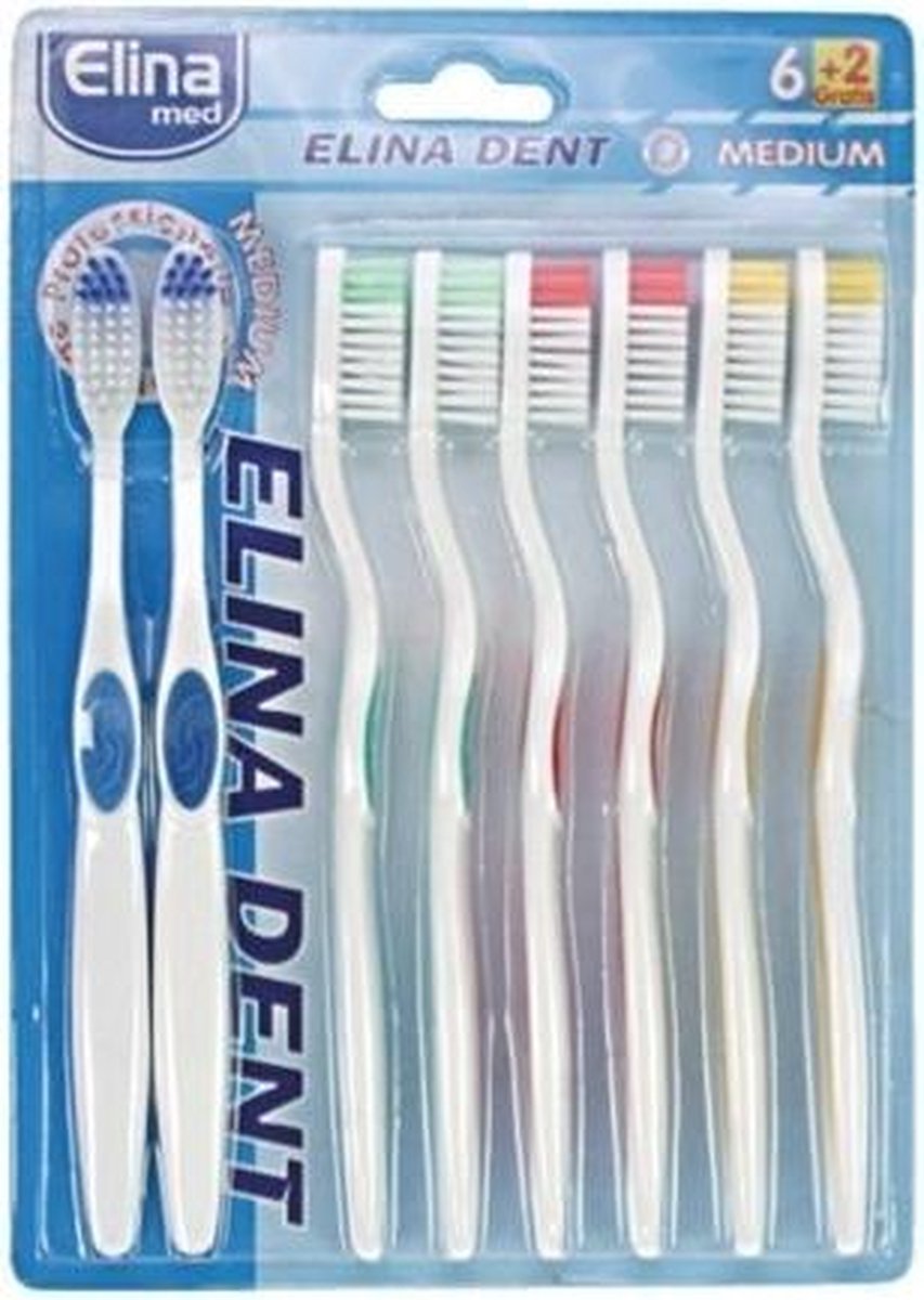 Elina TANDENBORSTELS MEDIUM 6 +2 GRATIS