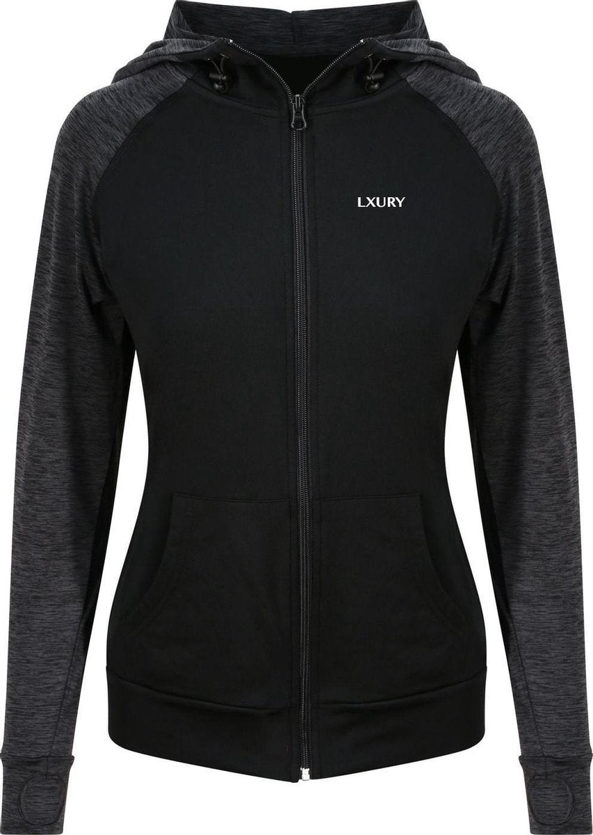 LXURY Dames Cool Sportvest Maat XL - Sport Trui - Zwart