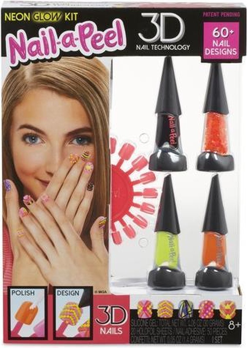 Nail-a-Peel Theme Kit- Neon Glow Kit