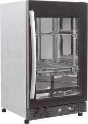 Professionele Barkoeler | Zwart | 1 glasdeur | Combisteel | 7455.1301 | Horeca