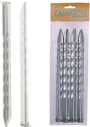 Campking Tentharing Gekarteld 24 cm - 10 Stuks