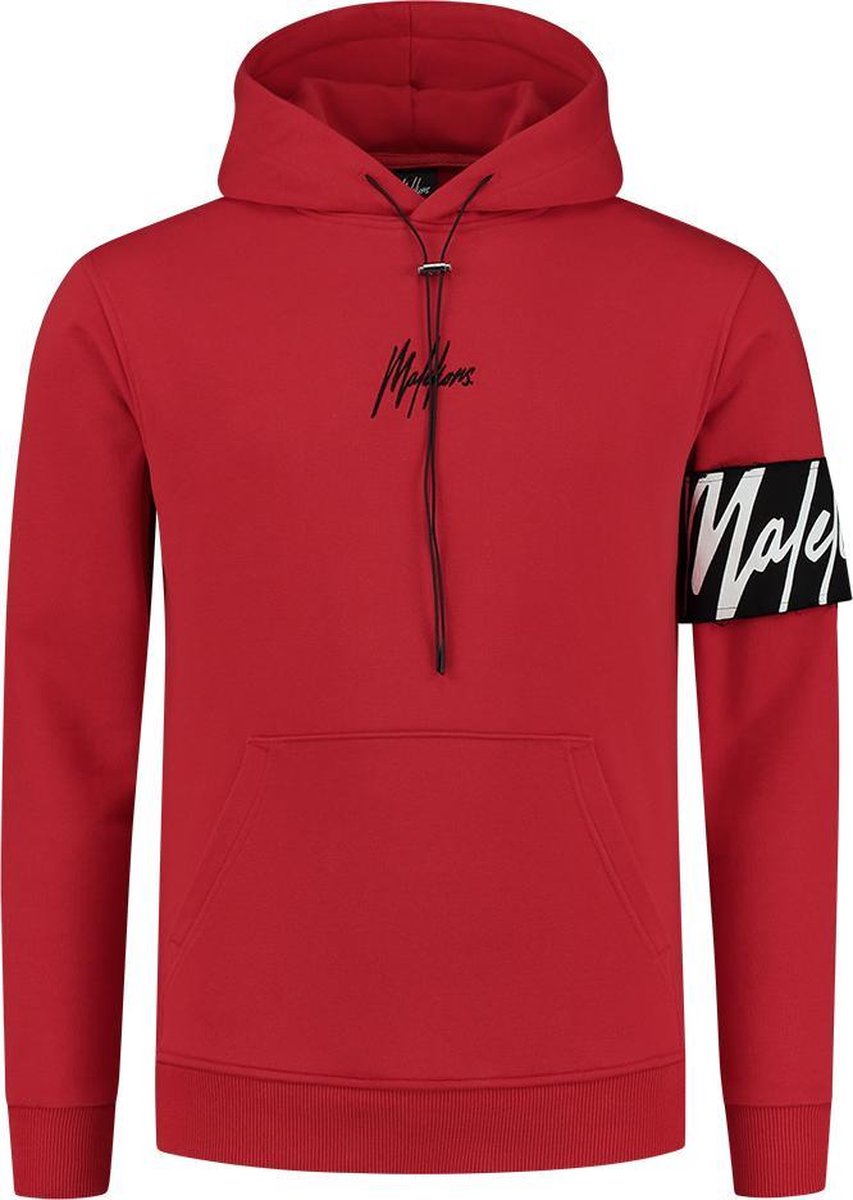 Malelions Captain Hoodie - Red/Black - XXL
