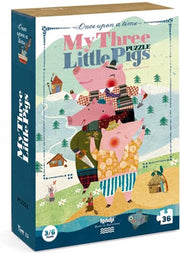 Puzzel 3/6 jaar Londji - My Three Little Pigs